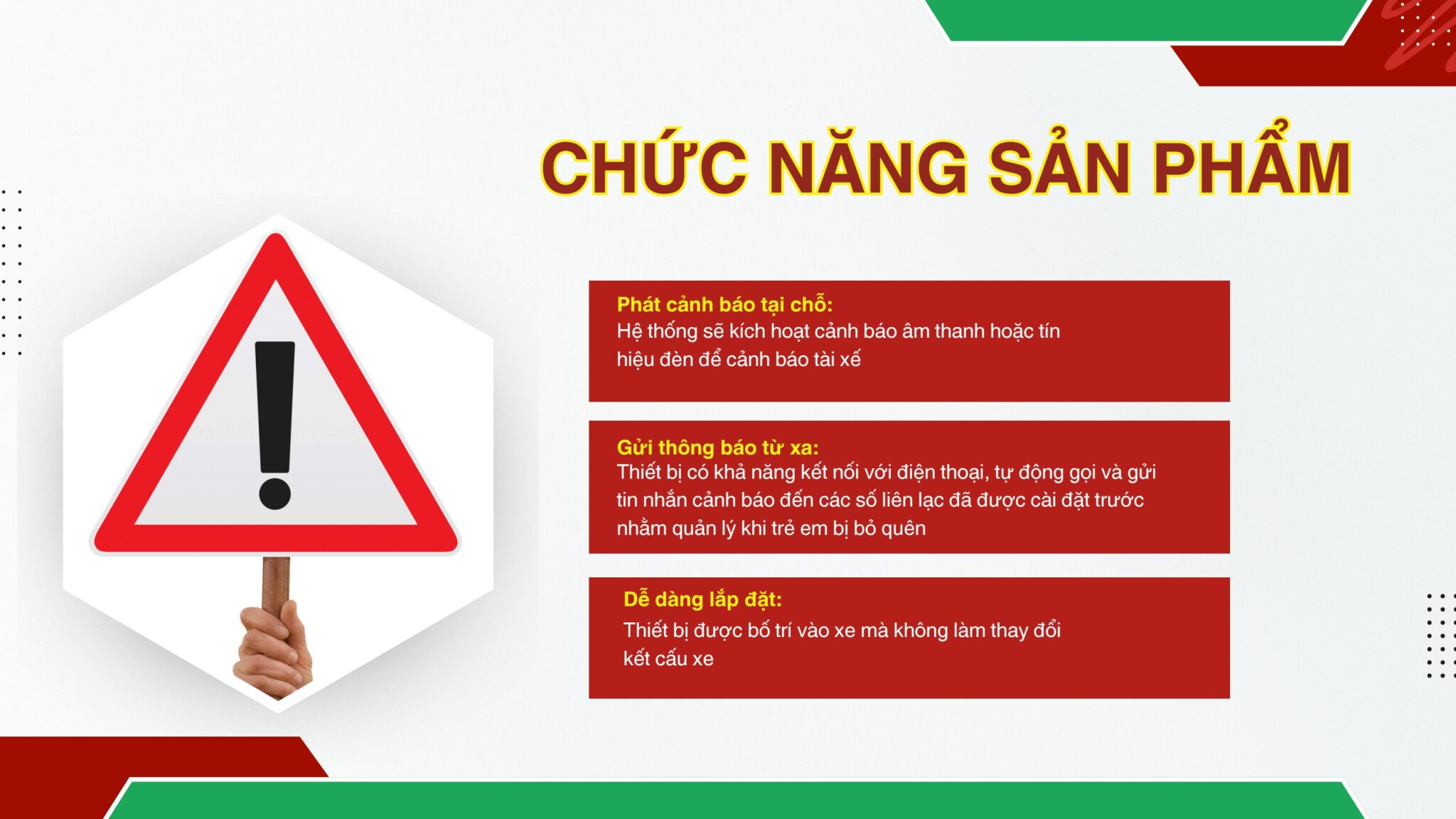 Hướng dẫn sử dụng thiết bị chống bỏ quên trẻ em
