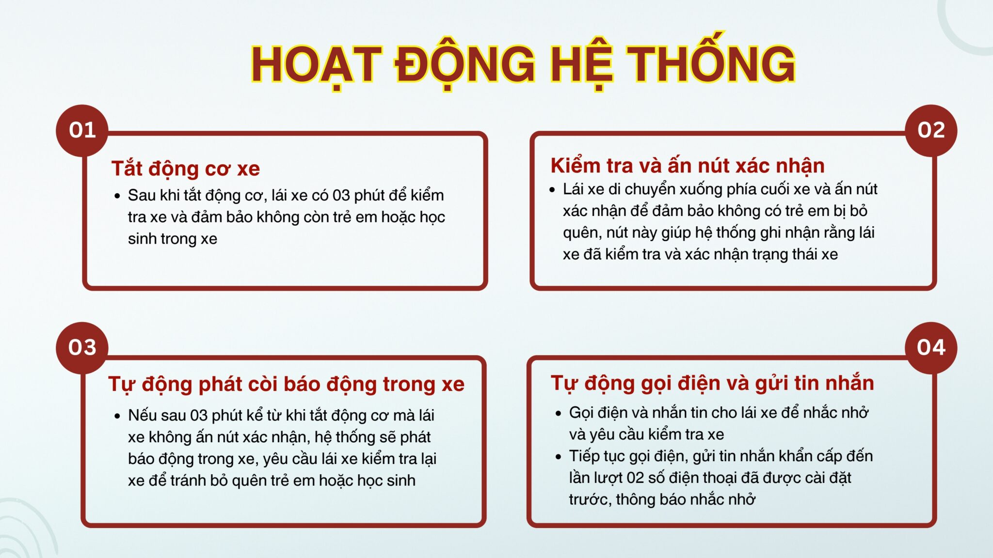 Hướng dẫn sử dụng thiết bị chống bỏ quên trẻ em